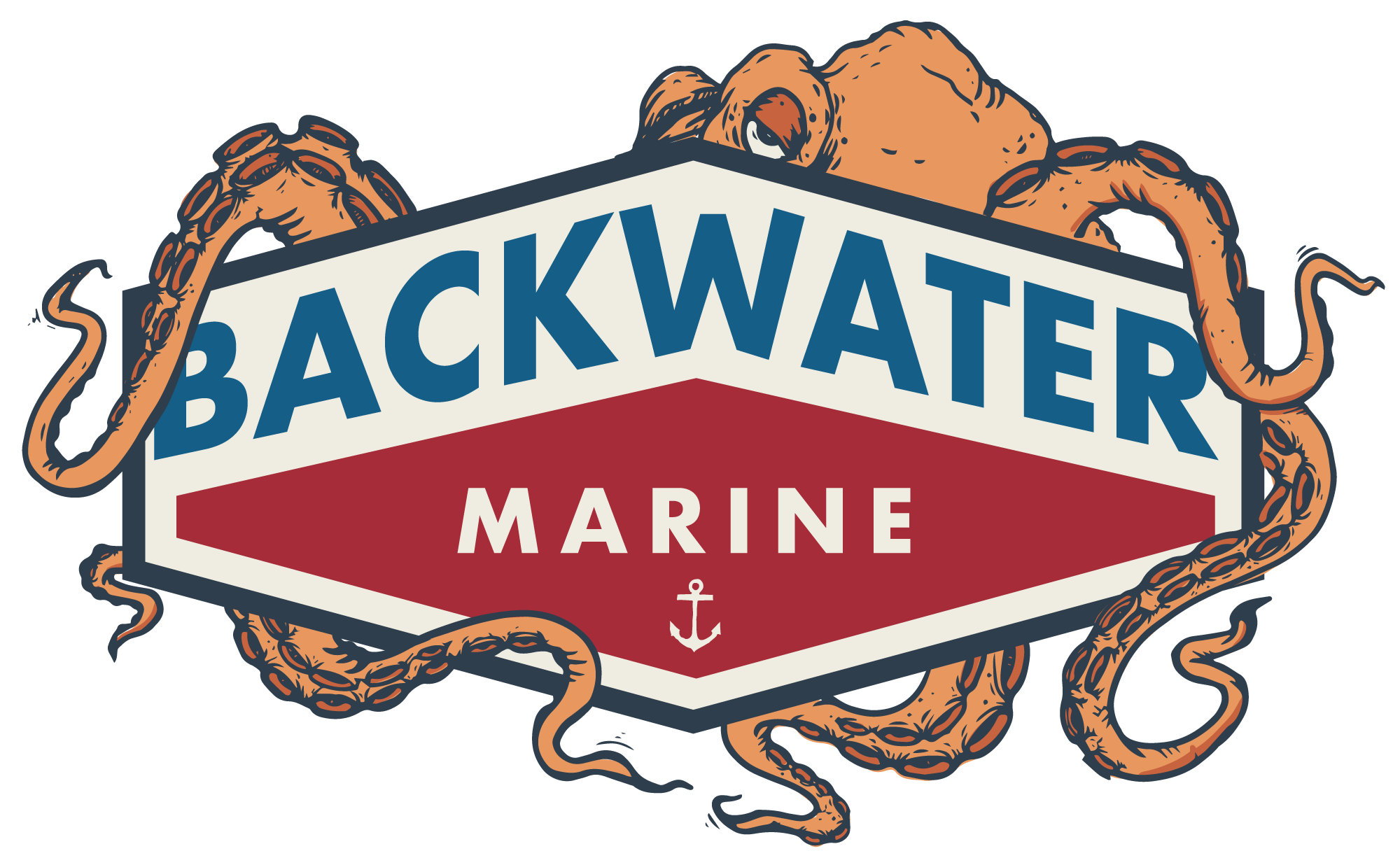 Backwater Marine Repair Logo